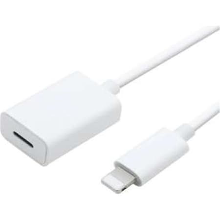 4Xem 3 ft. 1M 8Pin Lightning Male 8Pin Lightning Female Extension Cable - White 4XLIGHTNINGMF